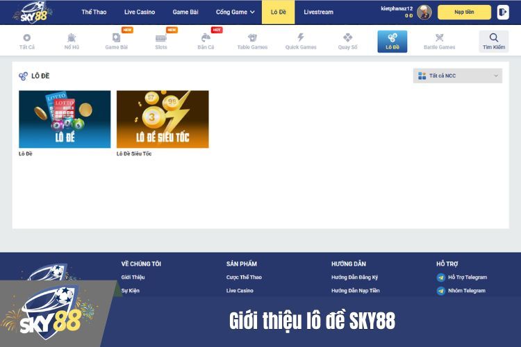 Giới thiệu lô đề SKY88