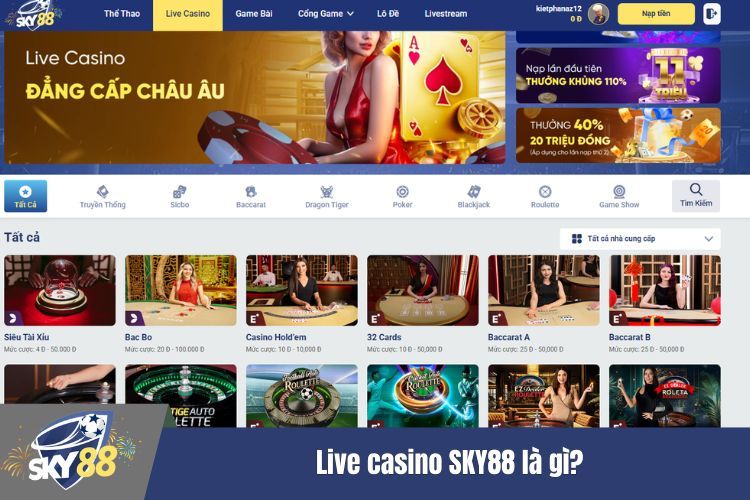 Live casino SKY88 là gì?